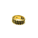 3 Row Spike Ring pm rings Precious Metals Vermeil - 24k Gold Plated 5