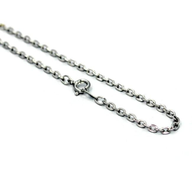 1Mm Cable Chain Silver / 24 Ss Necklaces