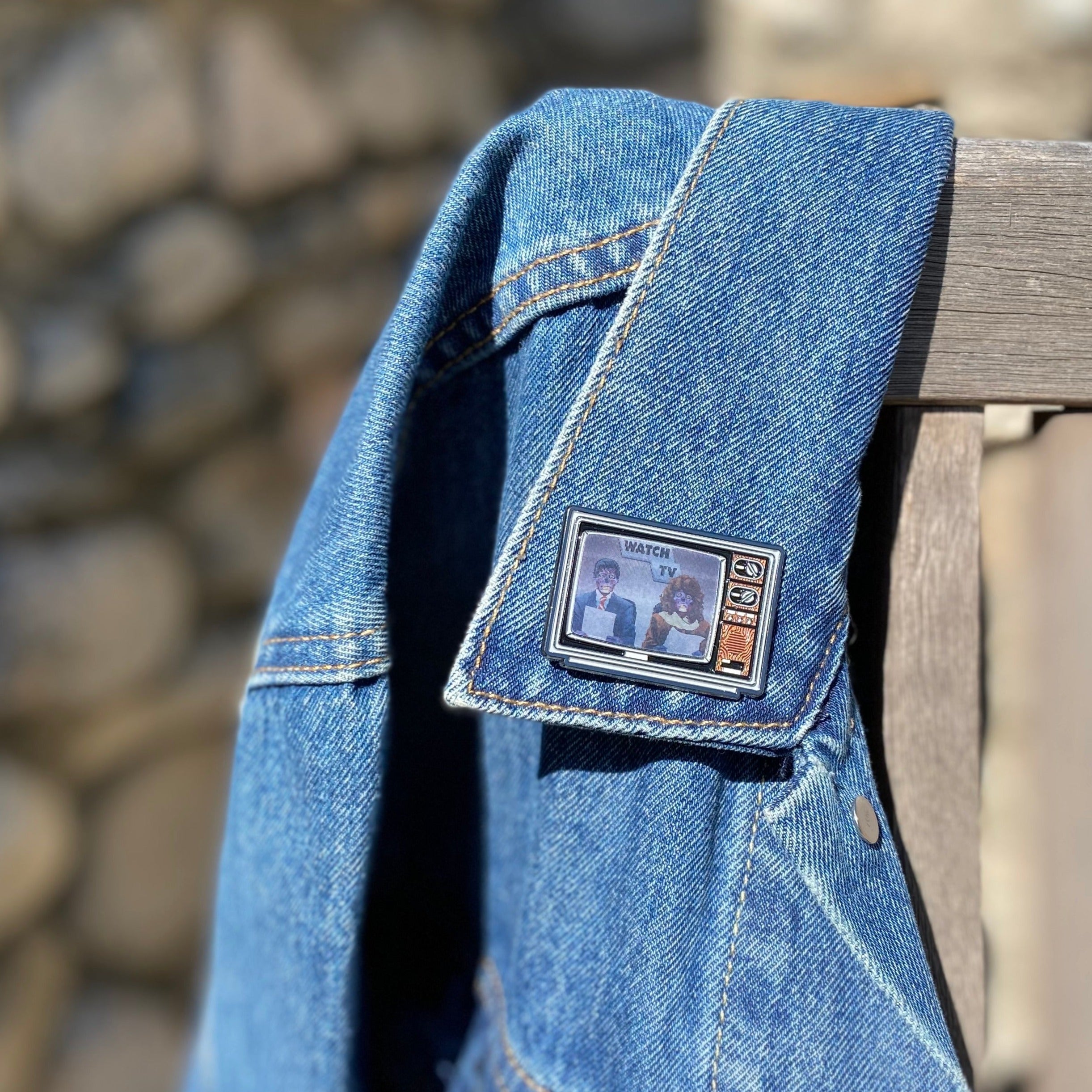 They Live Lenticular Enamel Pin Enamel Pin They Live