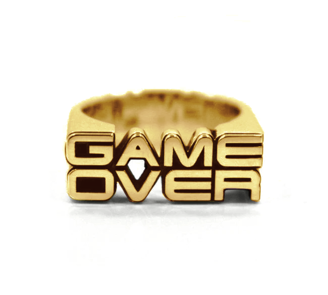 Game Over Ring pm rings Precious Metals Vermeil - 24k Gold Plated 7 