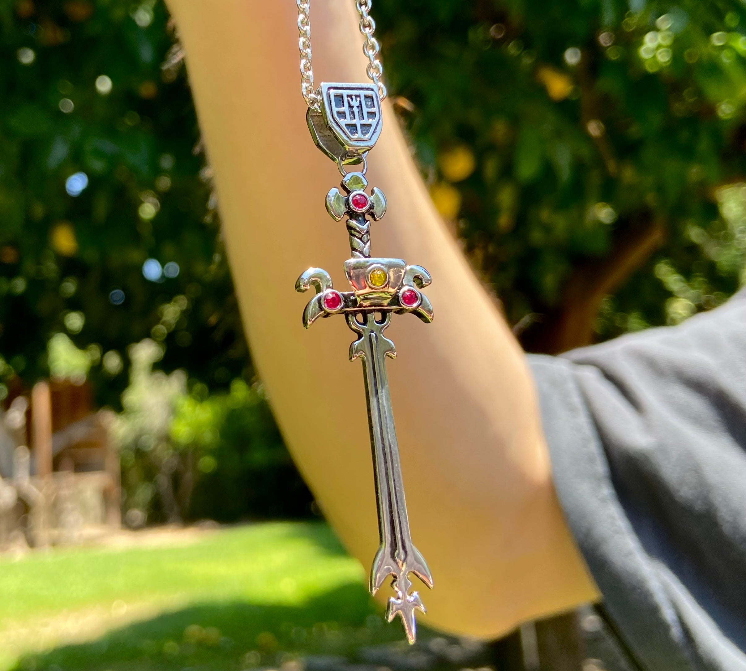 blazing sword pendant, voltron merch, voltron necklace, voltron sword pendant