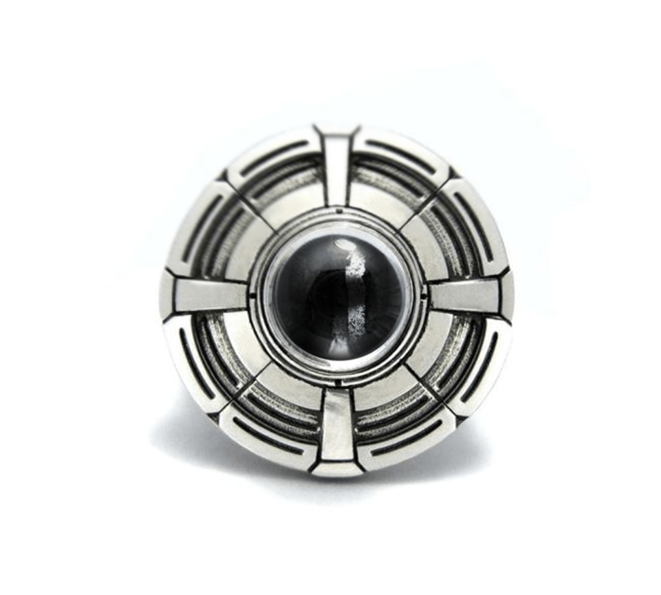 UFO Ring pm rings Precious Metals Sterling Silver .925 9 Black
