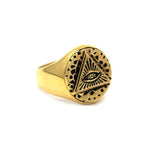 All Seeing Eye Ring, all seeing eye jewelry, illuminati ring, illuminati eye, han cholo jewelry