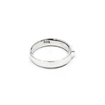 inside of the Baby Spike Ring in silver from the han cholo precious metal collection