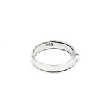 inside of the Baby Spike Ring in silver from the han cholo precious metal collection