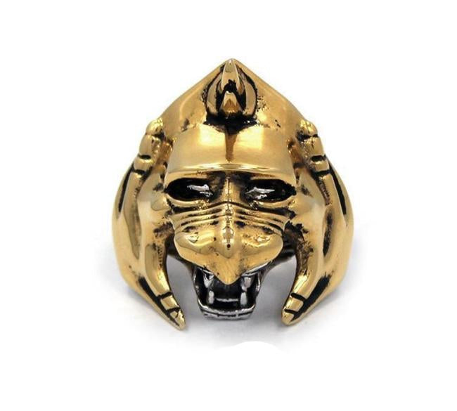 front of the Battle Cat Ring from the masters of the universe collection