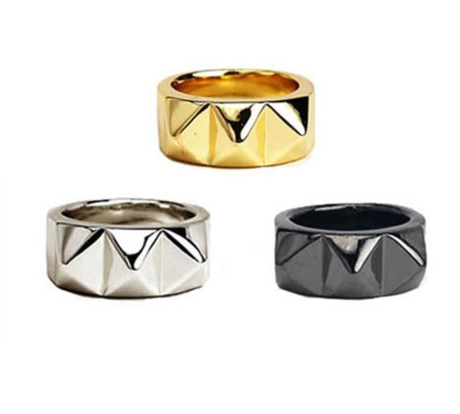 Big Spike Ring, SPIKE RING, Spiked ring, han cholo jewelry, polished ring, gloss ring, gold ring