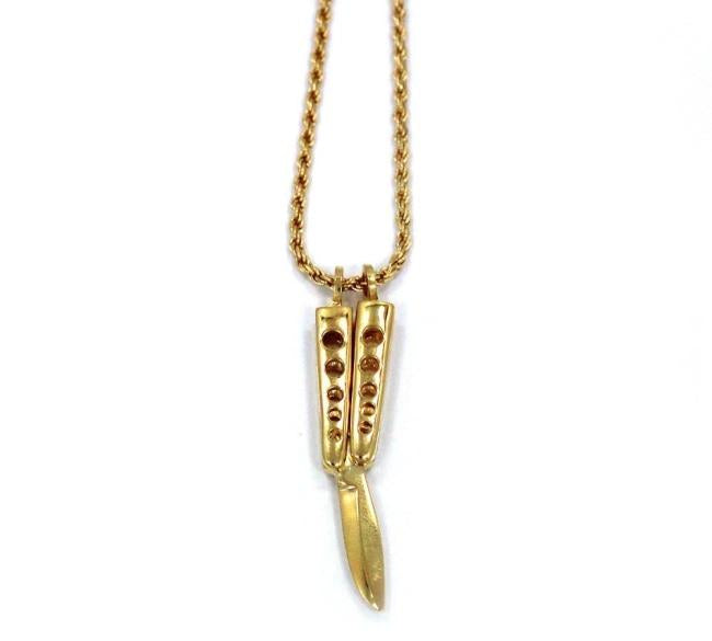Butterfly Knife Pendant Pm Necklaces