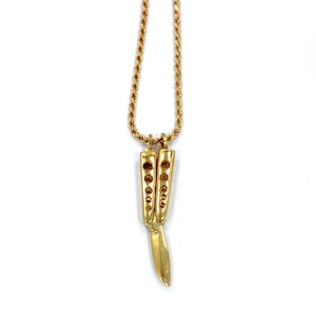 Butterfly Knife Pendant Pm Necklaces