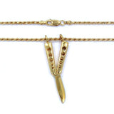 Butterfly Knife Pendant Pm Necklaces