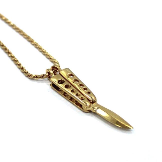 Butterfly Knife Pendant Vermeil Pm Necklaces