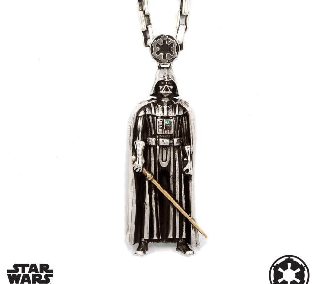 front of the darth vader Pendant from the han cholo star wars collection