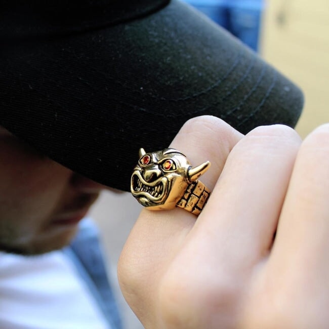 D&D Idol Ring,D&D Demon Idol,Idol for Dwarven forge,dungeons and dragons idol,D&D jewelry