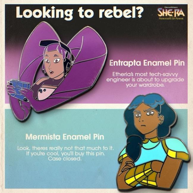 Entrapta Enamel Pin