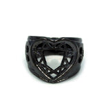 Heart Cutter Ring, heart ring, lonely hearts ring, heart jewelry, valentines day jewelry,valentine