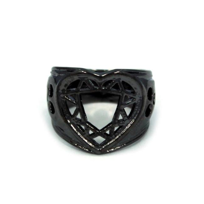 Heart Cutter Ring, heart ring, lonely hearts ring, heart jewelry, valentines day jewelry,valentine