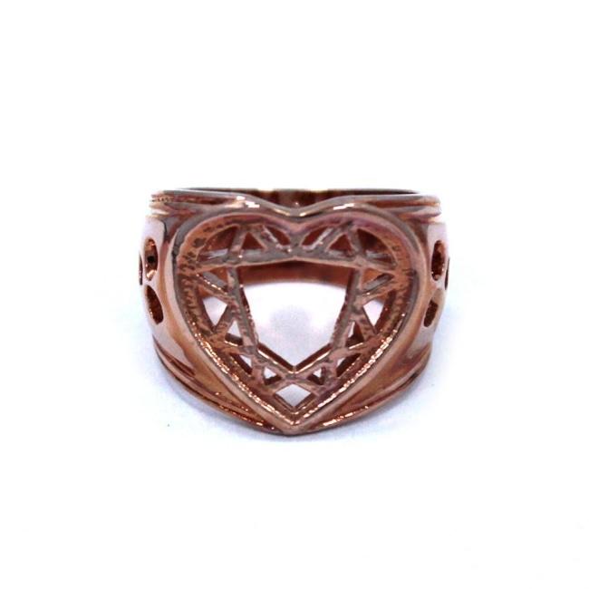 Heart Cutter Ring, heart ring, lonely hearts ring, heart jewelry, valentines day jewelry,valentine