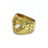 Heart Cutter Ring, heart ring, lonely hearts ring, heart jewelry, valentines day jewelry,valentine