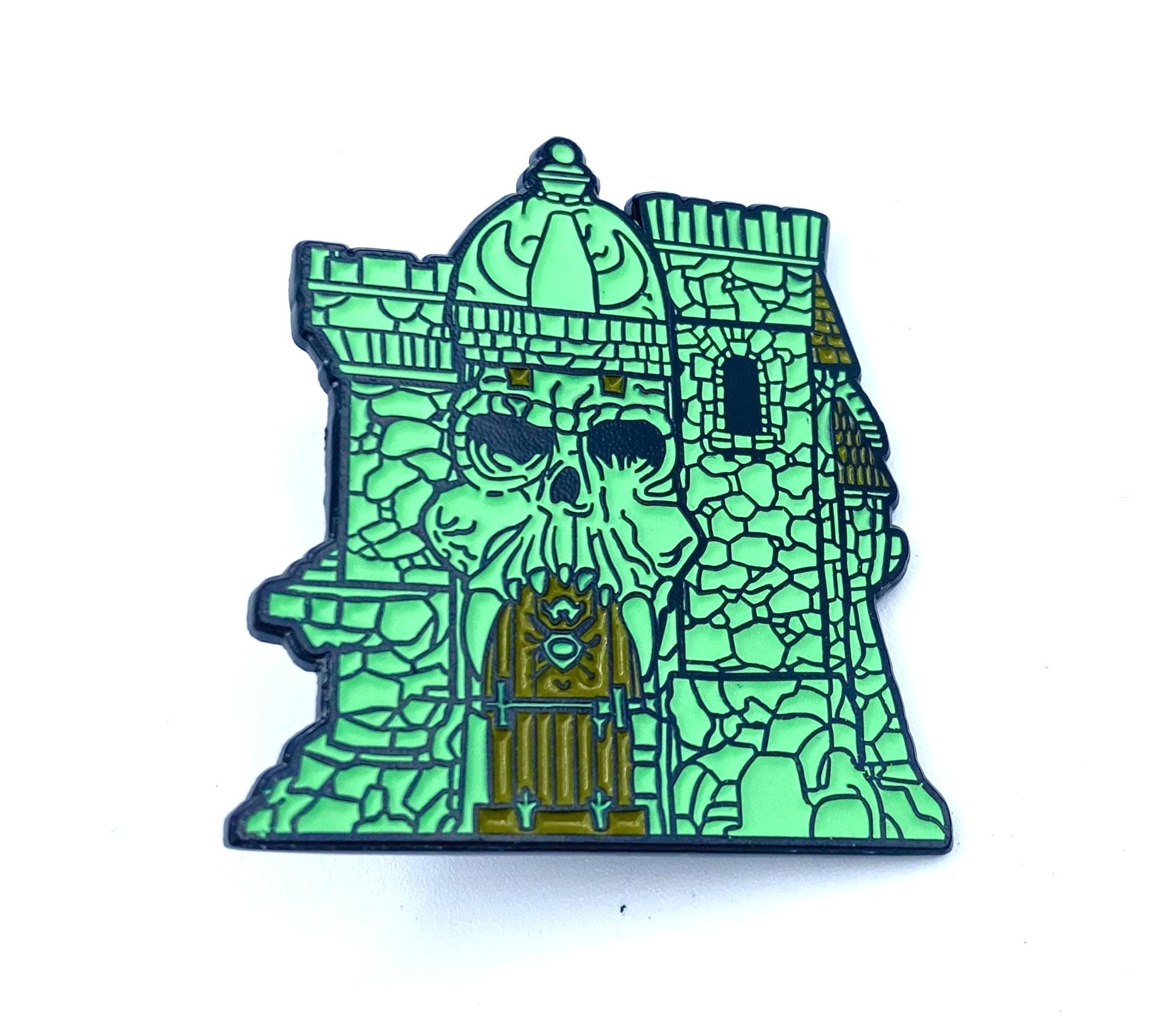 Castle Grayskull Enamel Pin - Glow in the Dark Enamel Pin Masters of the Universe 