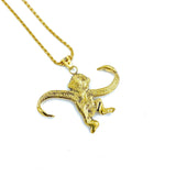 Single Monkey Pendant pm necklaces Precious Metals 