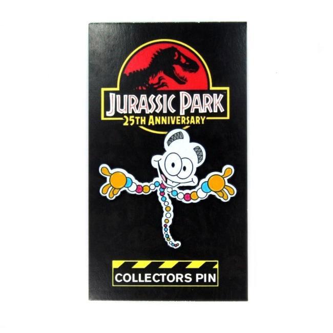 mr dna jurassic park, jurassic world mr dna, mr dan enamel pin
