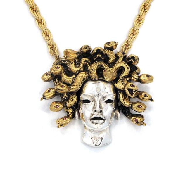 front of the Medusa Pendant from the han cholo fantasy collection