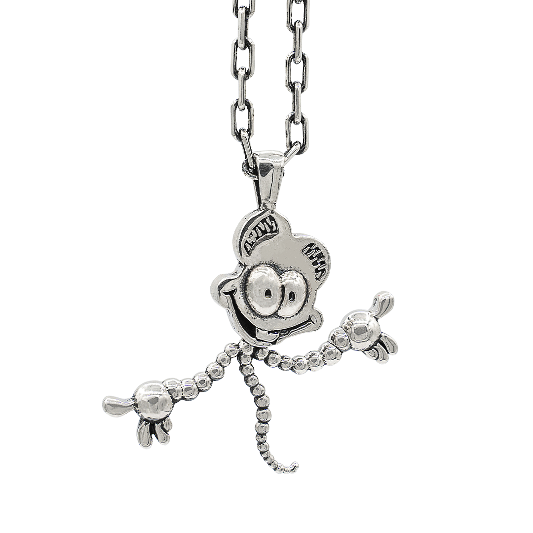 Jurassic Park Mr DNA Necklace, Sterling Silver Jurassic Park Jewelry