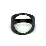 front of the Open Space Ring in gunmetal from the han cholo alien collection