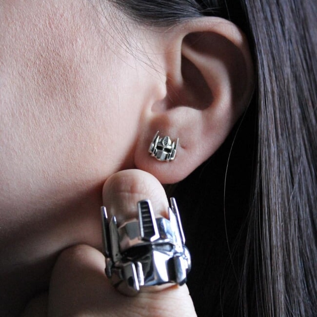 optimus prime, transformers gen 1, transformers earrings, gen1 earrings