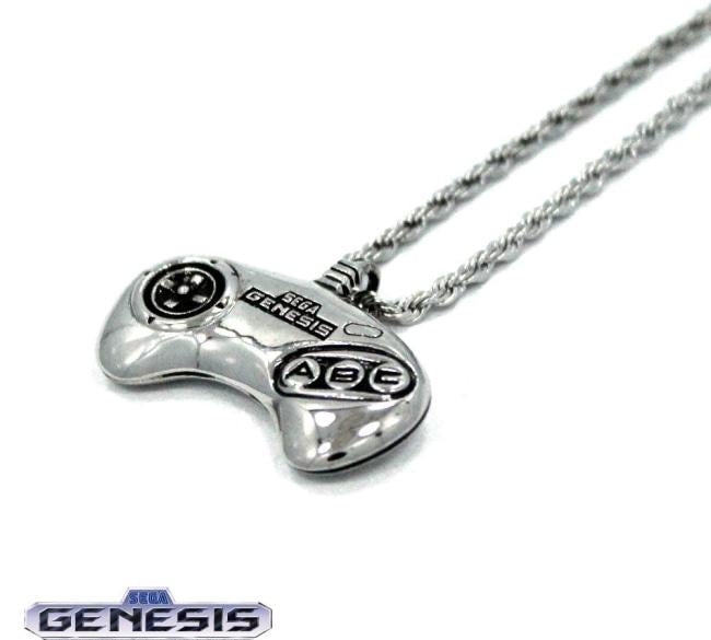 Sega Genesis Controller Silver / 24 Ss Necklaces