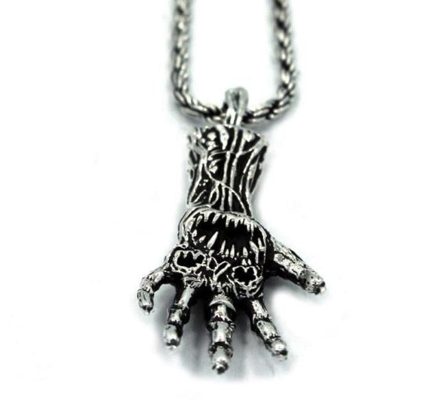 Skinner Haunted Hand Pendant Sterling .925 / 24 Pm Necklaces
