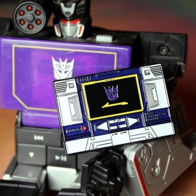 Soundwave Cassette Player Enamel Pin (Soft Enamel)
