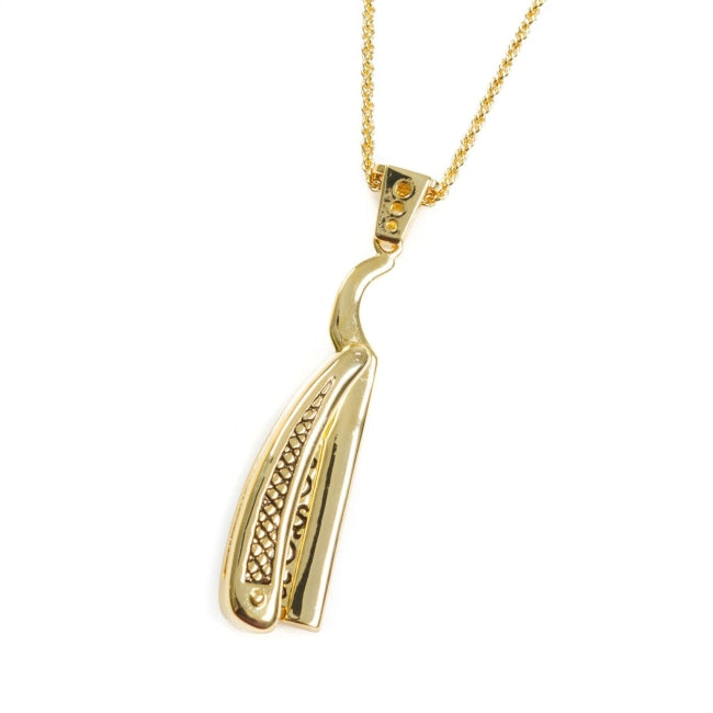 Straight Razor Pendant Ss Necklaces