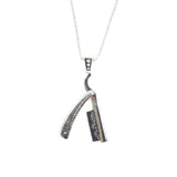 Straight Razor Pendant Ss Necklaces