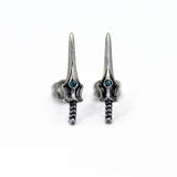 Sword Of Protection Stud Earrings Silver / O/s Ss Earrings
