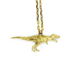 T.Rex Necklace pm necklaces Jurassic Park Vermeil - 24k Gold Plated 24" 