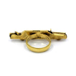back of The High Life Ring in gold form the han cholo cruising collection