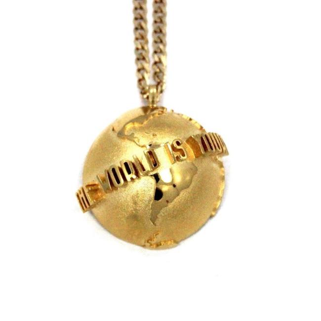 The World Is Yours Pendant Vermeil / 24 Pm Necklaces