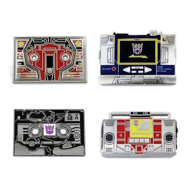 Transformers Cassette Pin Bundle ( 4 ) Enamel
