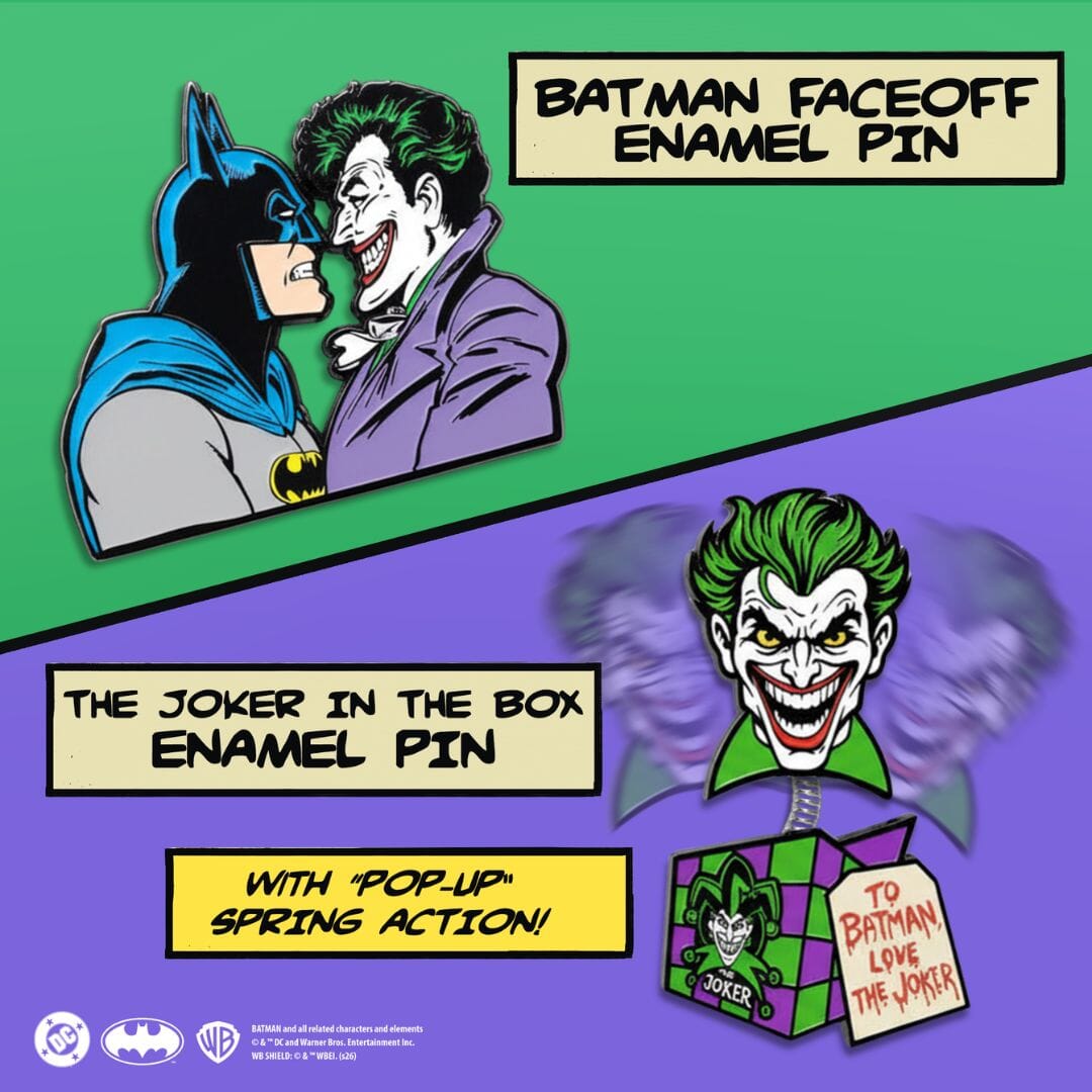 THE JOKER IN THE BOX ENAMEL PIN Enamel Pin Batman Core 