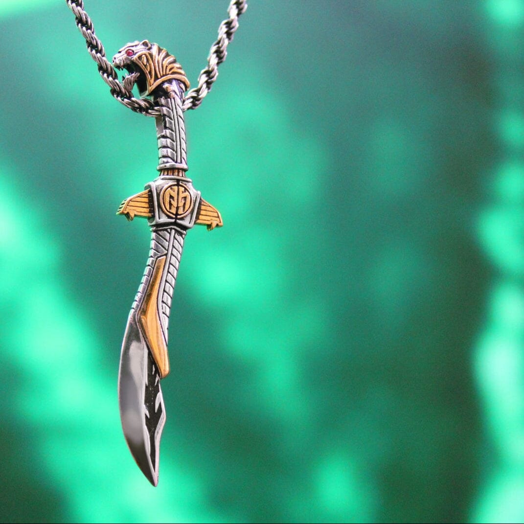 White Ranger Saba Sword Necklace by Han Cholo