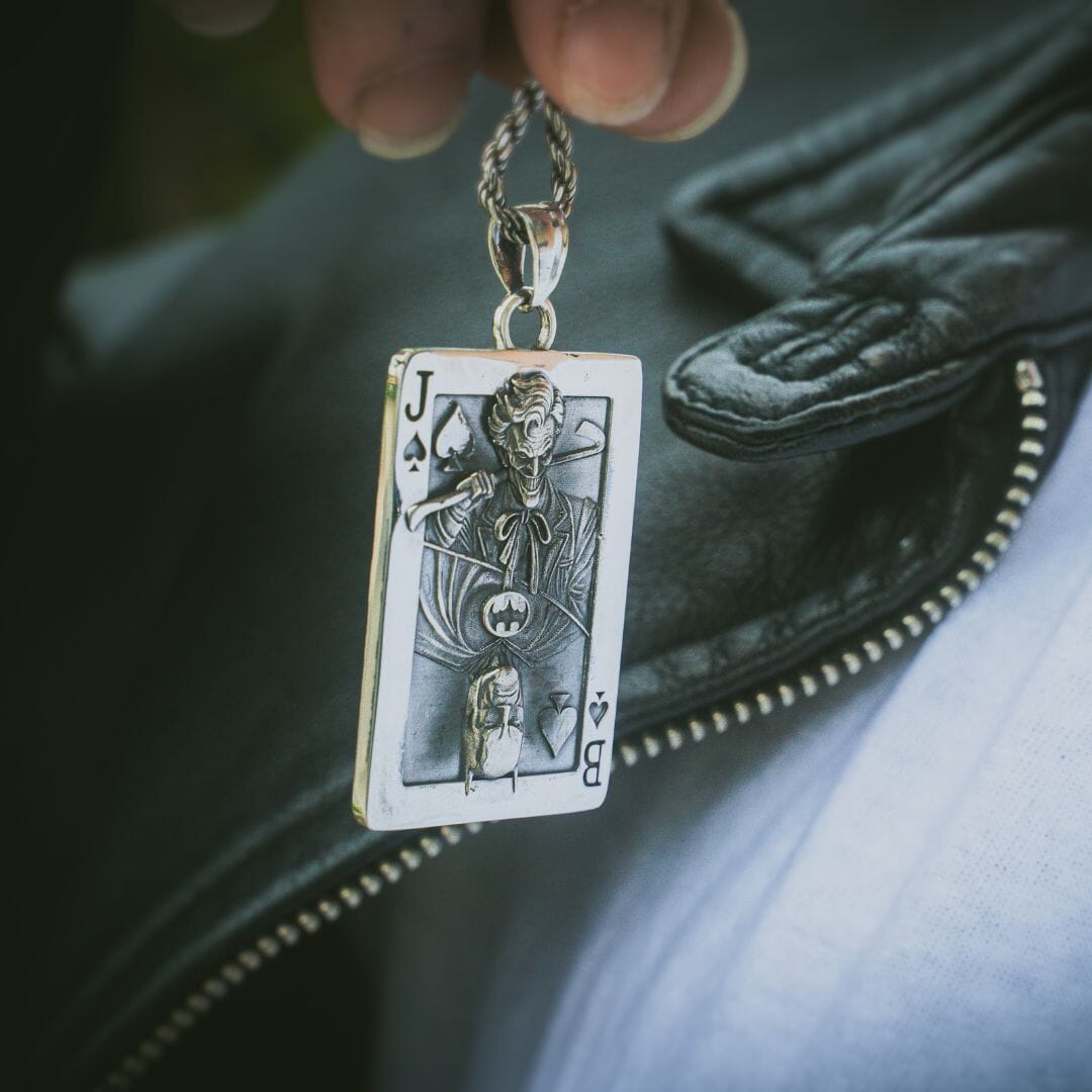 The Joker Playing Card Necklace ss necklace Batman Core 