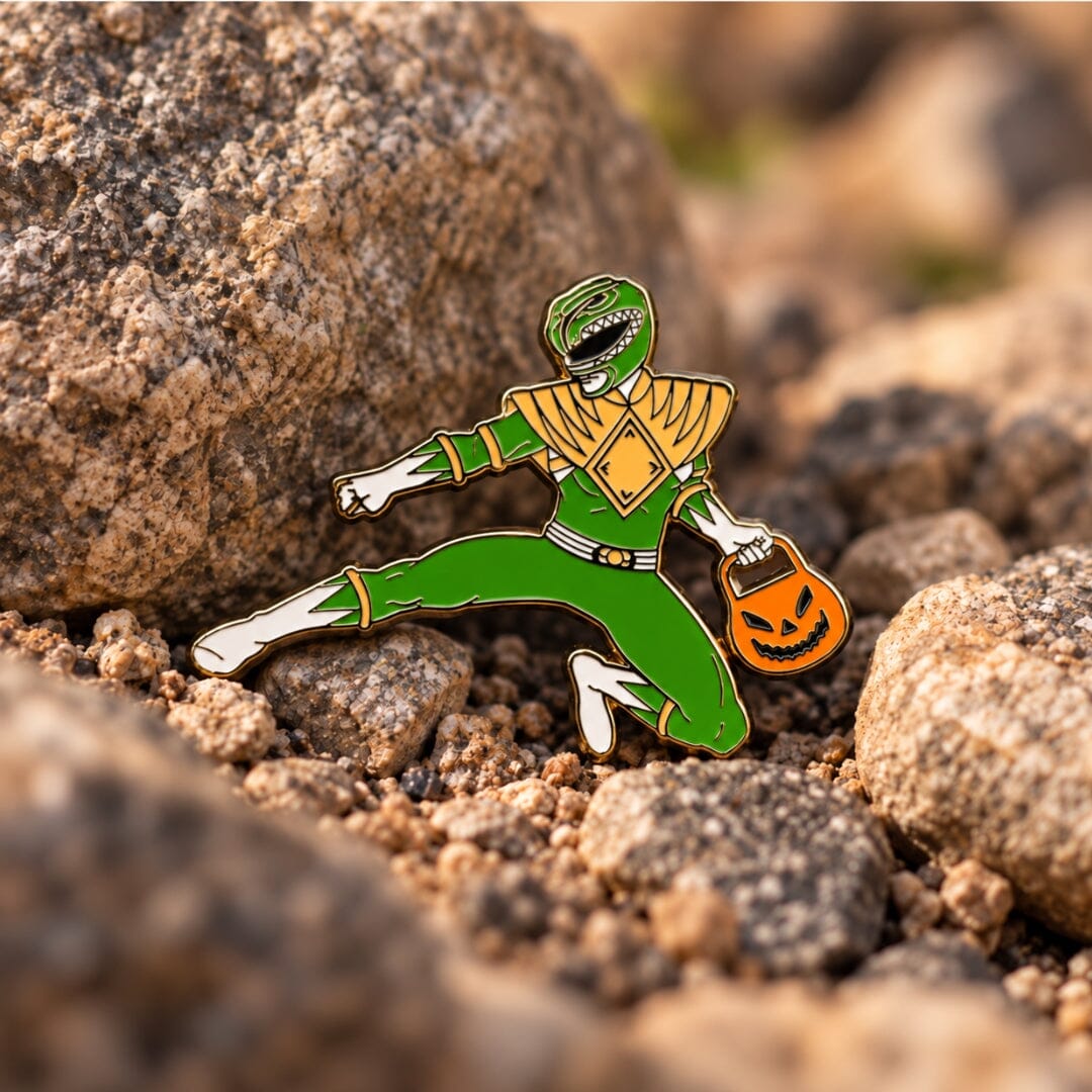 Green Ranger Kick Or Treat Enamel Pin