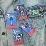 voltron enamel pins, voltron pin collection, offially licensed voltron