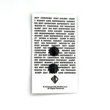 They Live Nada Bubble gum Pin on Card Back