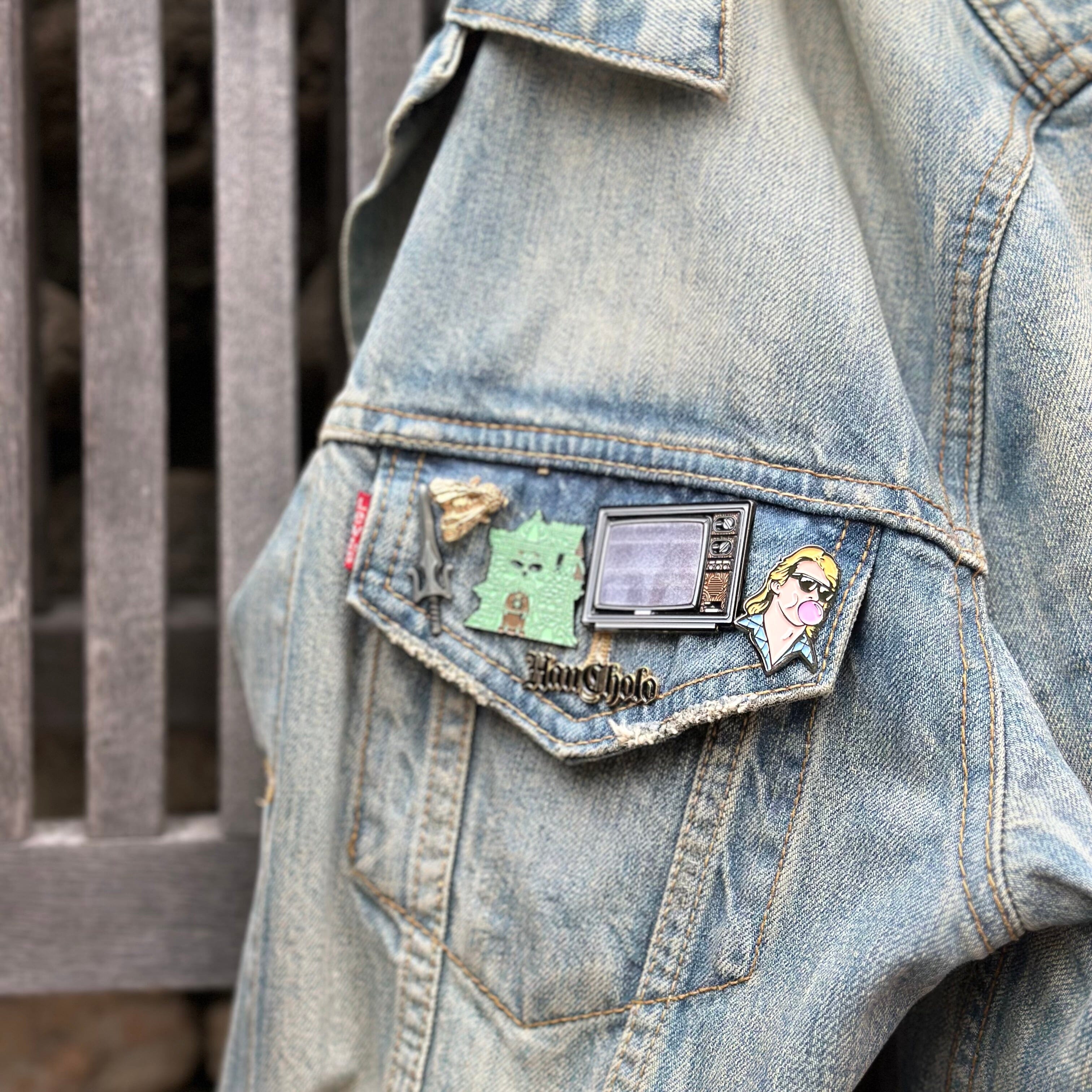 They Live Pins with Masters of the Universe Pins