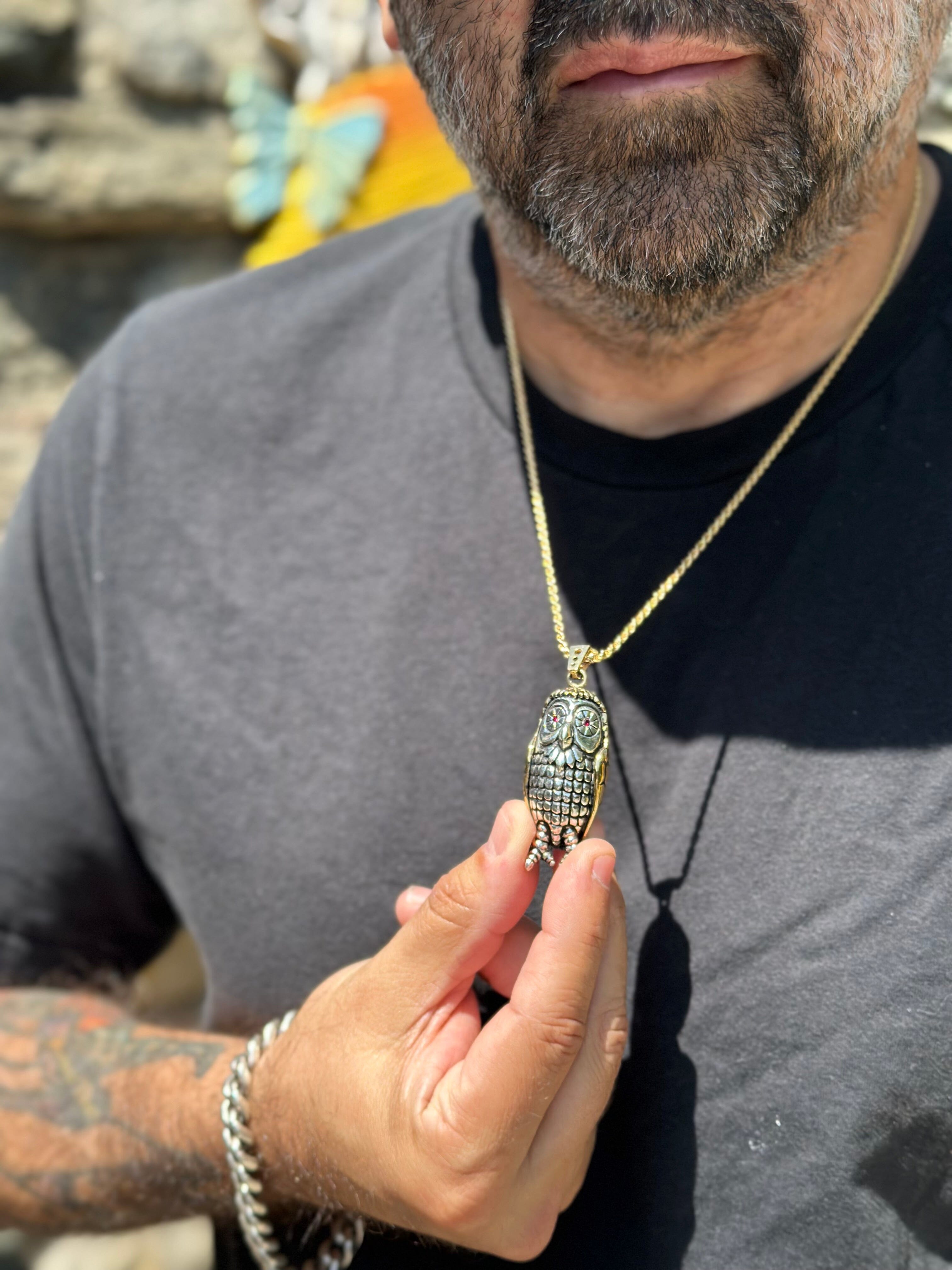 Bobo Owl Necklace pm necklaces Precious Metals 