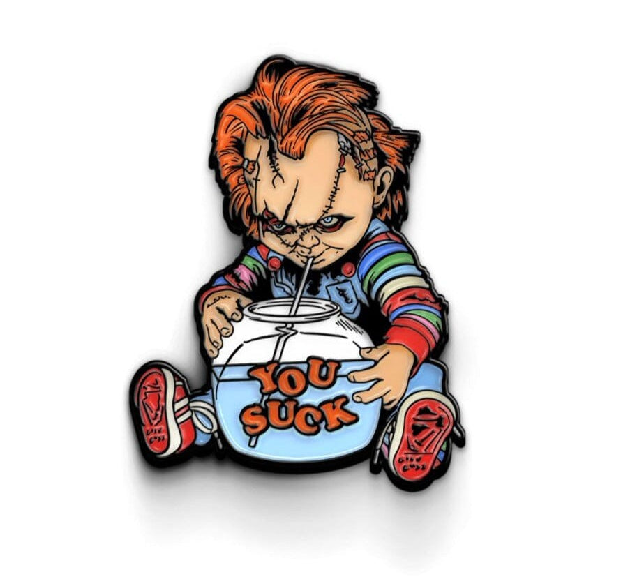 Chucky enamel pin, chucky doll enamel pin