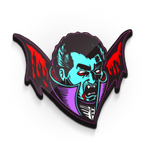 dracula enamel pin