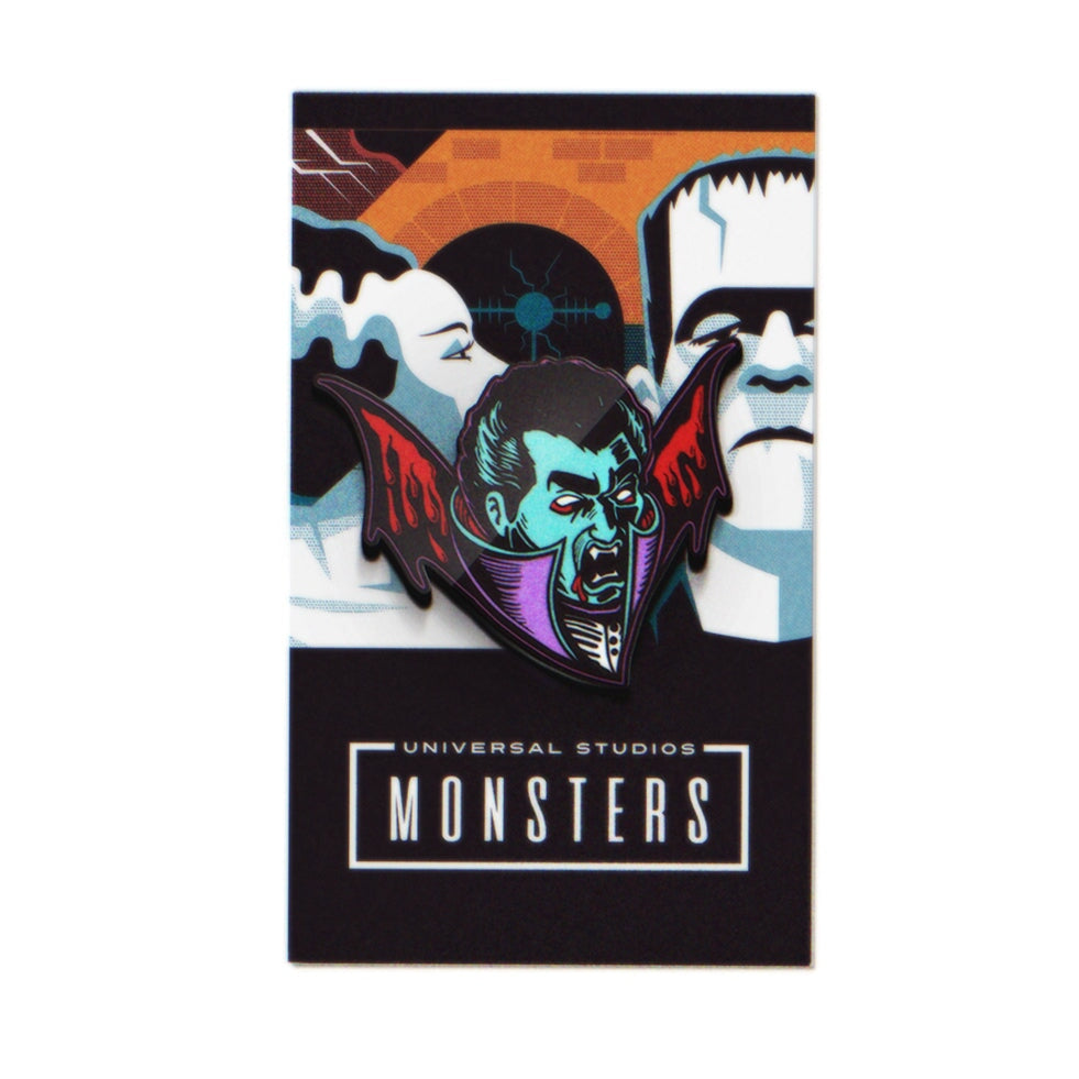 glow in the dark dracula enamel pin